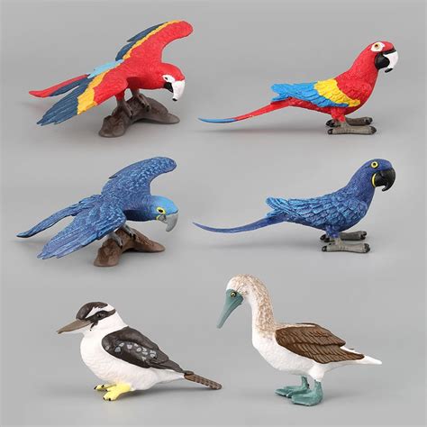 2020 Plastic Flying Bird Toy Action Figure Wild Zoo PVC Animal Model ...