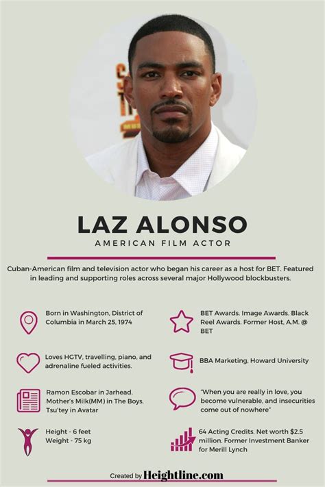 Notable Facts About Laz Alonso's Net Worth, Wife and Personal Life