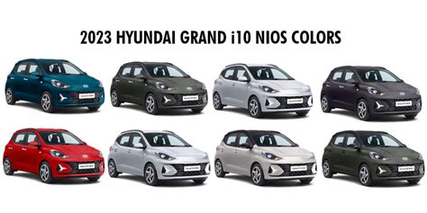 2023 Hyundai Grand i10 NIOS Colors: Khaki Green, Teal, Red, White ...