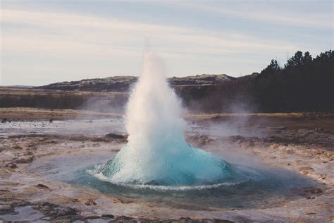 Free Images : rock, spring, iceland, body of water, geyser, geysir ...