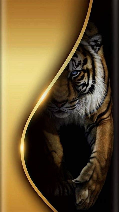 Download GOLD TIGER wallpaper by hende09 - cf - Free on ZEDGE™ now ...