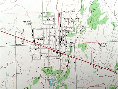 Antique Dove Creek Colorado 1964 US Geological Survey | Etsy