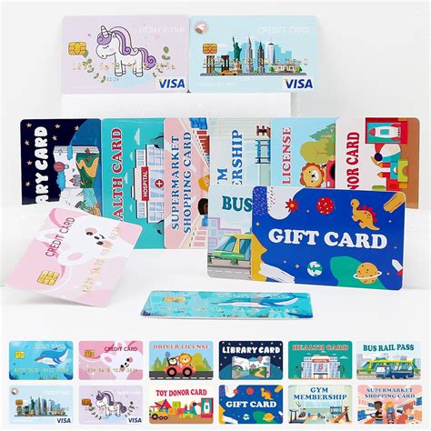 Buy Fake Credit Cards for Kids, Play Credit Cards Pretend Debit Credit ...