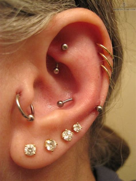 triple-helix-piercings-6.jpg 774×1,032 pixels | Cute ear piercings ...