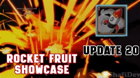 Rocket Fruit Showcase in Blox fruits Update 20 - YouTube