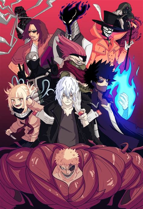 League of Villains My Hero Academia Anime Art Poster Wall - Etsy