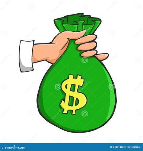 Holding Money Bags Stock Photography - Image: 34081852