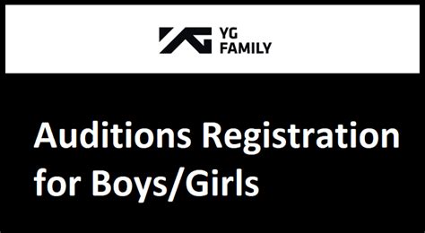 YG Entertainment Audition in India 2023 Apply New Boy/Girls Groups Age