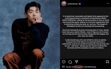 Eric Nam releases a statement following the backlash he received for ...