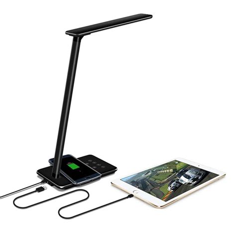 SIKAI QI Wireless Charger Desk Lamp 5W LED Charger Lamp for Mobile ...