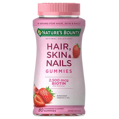 Nature's Bounty Hair, Skin & Nails Gummies with Biotin | Walgreens