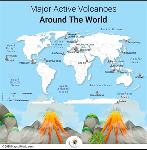 Where are some of the world's major active volcanoes? - Answers ...