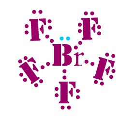 Lewis structure of BrF5:Biochemhelp