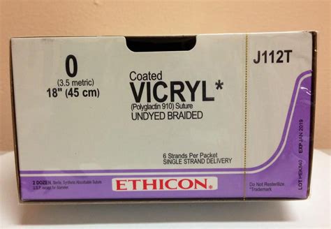 Ethicon J112T COATED VICRYL® (polyglactin 910) Suture