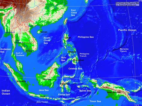 Southeast Asia Water Map - Trudy Ingaberg