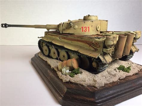 Built Tamiya Model Tank Diorama 1/35: Tiger I Ausf.E (T) First Tigers ...