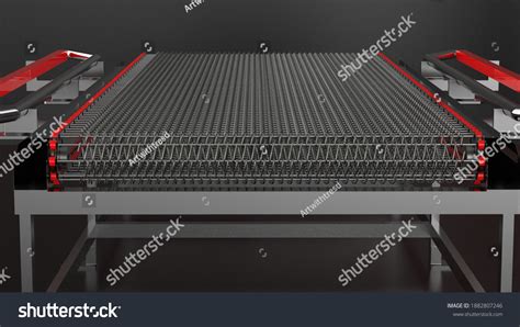 Conveyor Wire Mesh Belt Conveyor Belt Stock Illustration 1882807246 ...