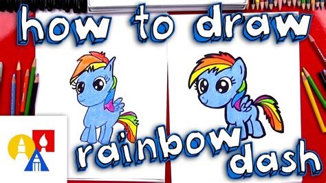 How To Draw Rainbow Dash (New Version With Color) #33