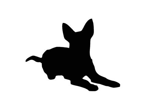 Cattle Dog Silhouette at GetDrawings | Free download