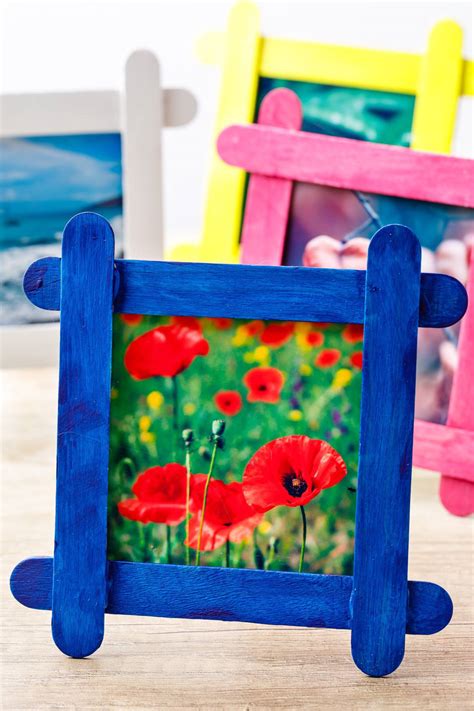 Diy Popsicle Stick Photo Frames - Easy Homemade Gift That Kids Can Make ...