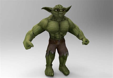 Yoda Hulk - 3D Model by LykoModels