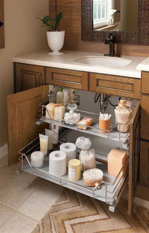 Cool Pull-out Storage Ideas For Bathroom - HomeDesignInspired