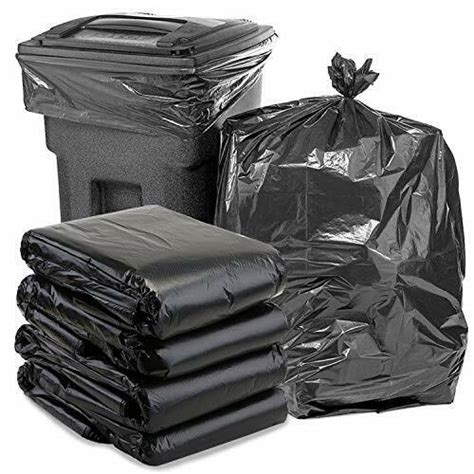 65 Gallon Trash Bags 25 Pack Extra-large Black Heavy Duty Trash Can ...