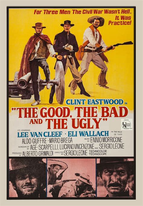 Clint Eastwood Good Bad Ugly Poster