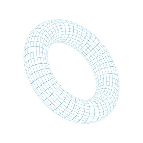 Torus wireframe vector. Abstract geometric shape with torus 35621738 ...