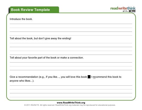 50 Best Book Review Templates (Kids, Middle School etc.) ᐅ TemplateLab