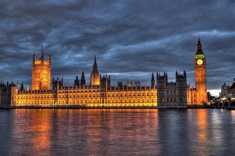 Houses of Parliament, English Parliament Building with Gothic Style ...