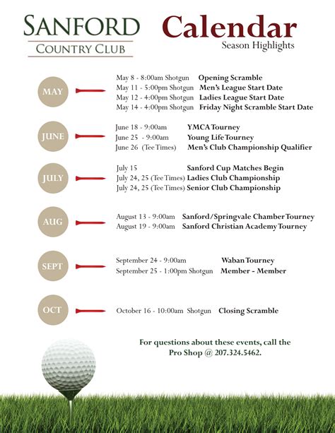 Upcoming Golf Events in Maine | Sanford Country Club