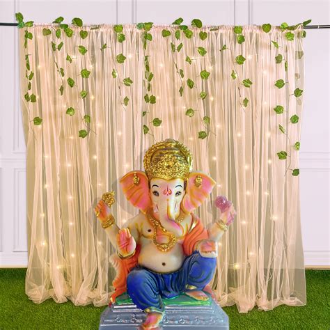 Ganesh Chaturthi Decoration Home