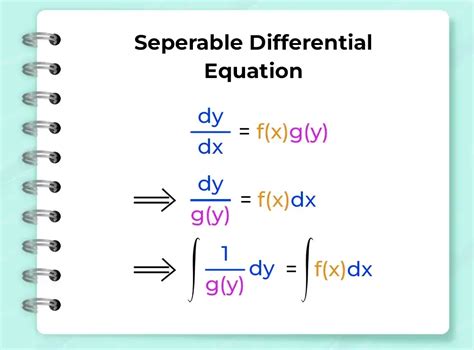 Separable Differential Equations: Definition, Examples and Steps