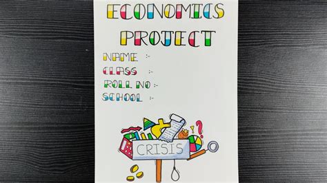 Handmade Cover Page Design For Economics Project // Border Design For ...