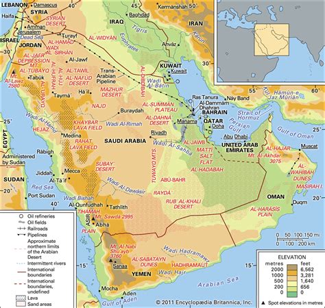 Arabian Desert | Facts, Definition, Temperature, Plants, Animals, & Map ...