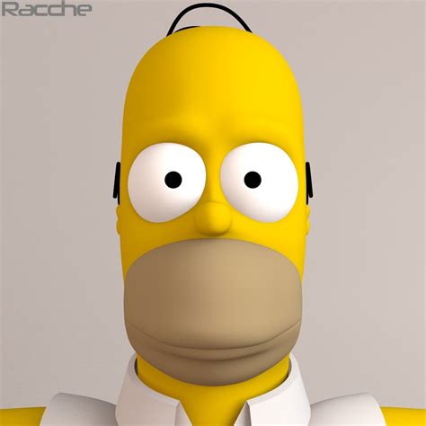 3d homer simpson model