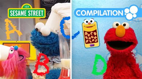 Sesame Street: TWO Episodes! Elmo and Cookie Monster learn the ABCs ...