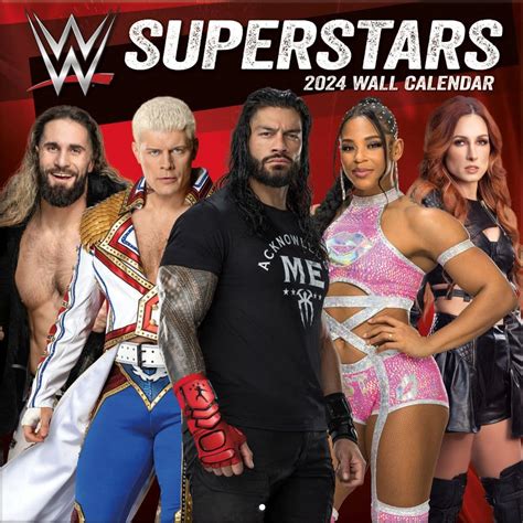 WWE Superstars 2024 Wall Calendar - Calendars.com