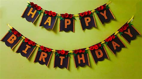 Birthday Decorations, Tri-color Happy Birthday Decorations For Women ...