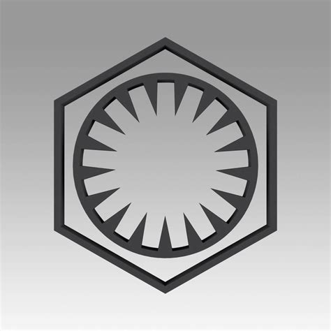 Star Wars First Order Symbol - 3D Model by Blackeveryday