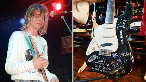 Smashed Kurt Cobain guitar sells for almost £500,000 at auction | World ...