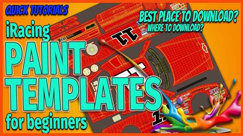 Where to Download iRacing Paint Templates for Beginners - YouTube