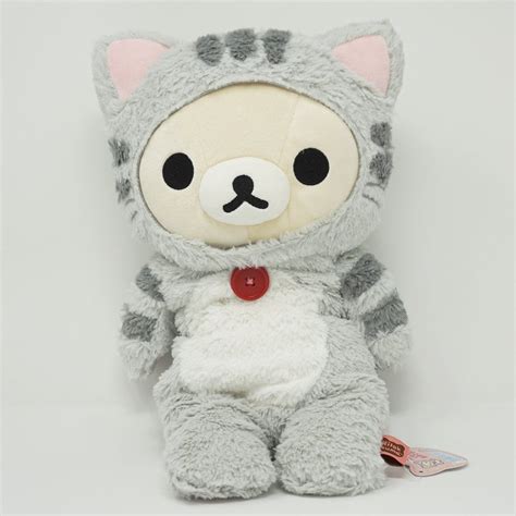 2014 Grey Long Korilakkuma Plush - Rilakkuma Cat Theme (No Tags) | Cat ...