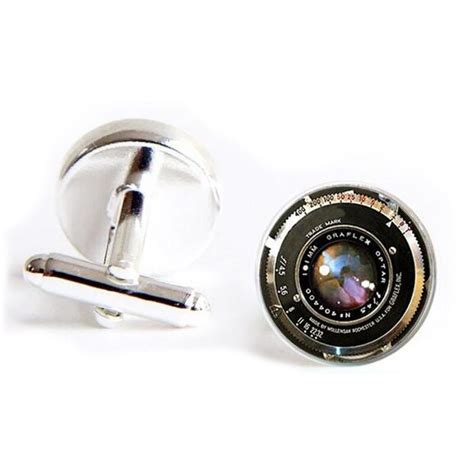 Camera lens Photographer cufflinks new 1 Pair mens Cuff Links Camera ...