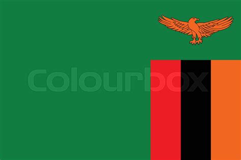 Flags of Zambia | Stock vector | Colourbox