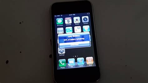 iPhone 3G - Battery low - YouTube