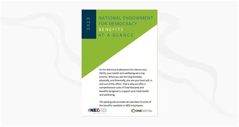 National Endowment for Democracy Benefits at a Glance