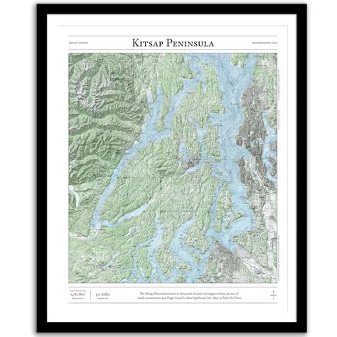 Kitsap Peninsula – Trail map prints – Paper Cairns