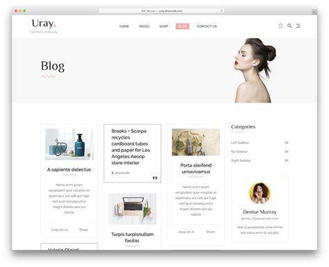 Shopify Blog Page Template